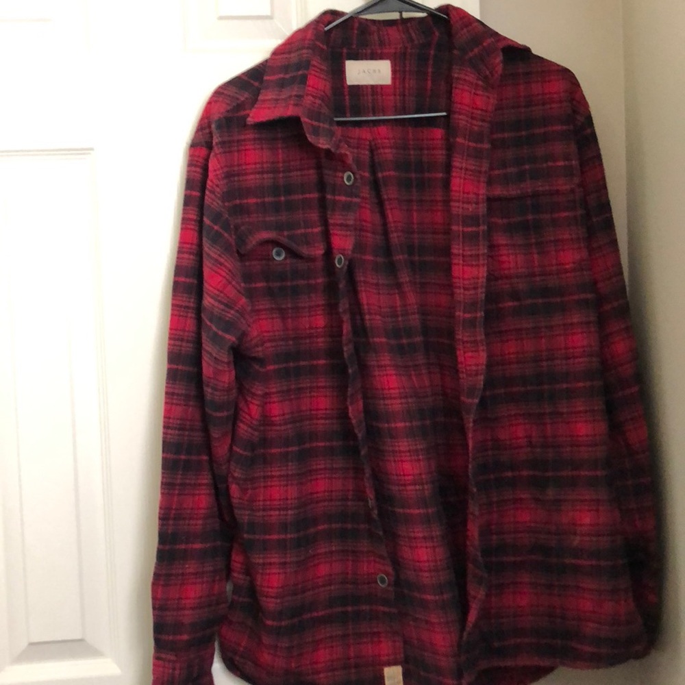 Oversized flannel top